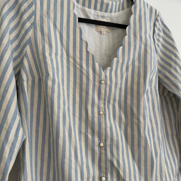 Sezane blue/ecru Blouse 40 - Picture 6 of 7